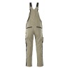 Mascot Safe Unique Leipzig Bib & Brace With Kneepad Pockets - Light Khaki/black