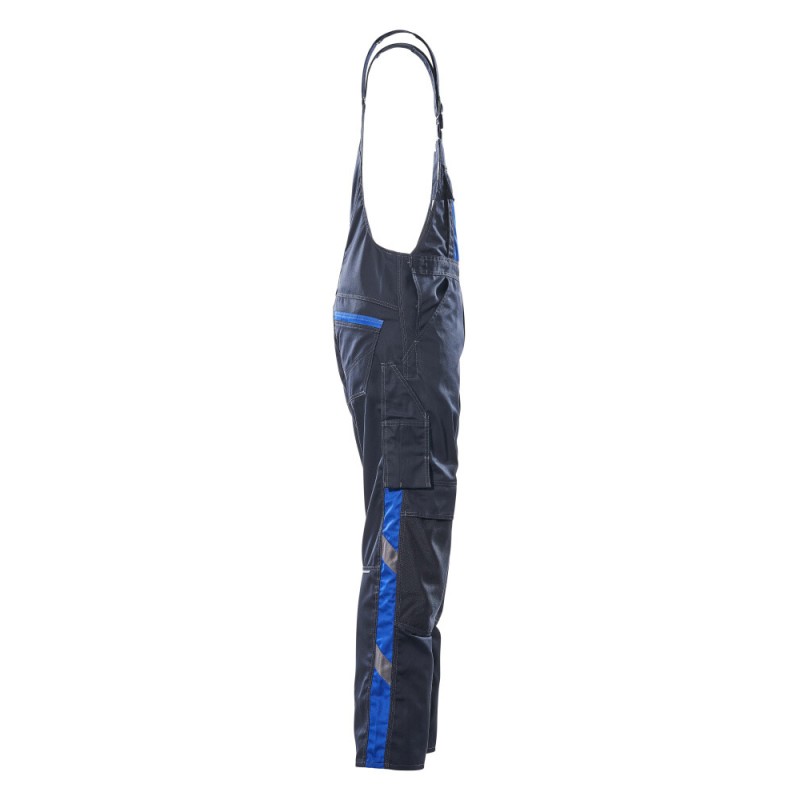 Mascot Safe Unique Augsburg Bib & Brace With Kneepad Pockets - Dark Navy/royal