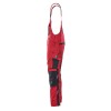 Mascot Safe Unique Augsburg Bib & Brace With Kneepad Pockets - Red/black