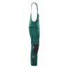 Mascot Safe Unique Augsburg Bib & Brace With Kneepad Pockets - Green/black