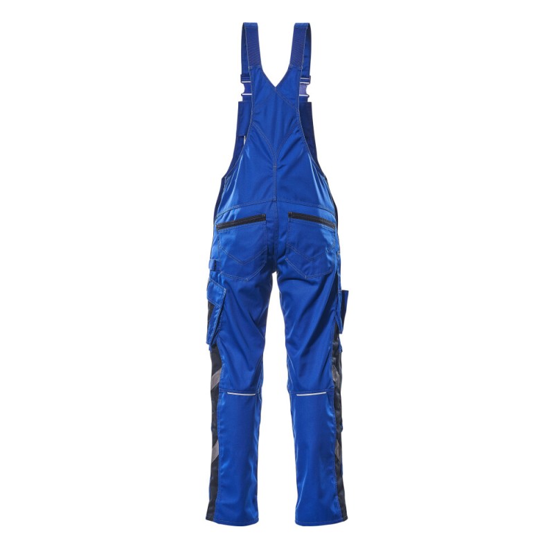 Mascot Safe Unique Augsburg Bib & Brace With Kneepad Pockets - Royal/dark Navy