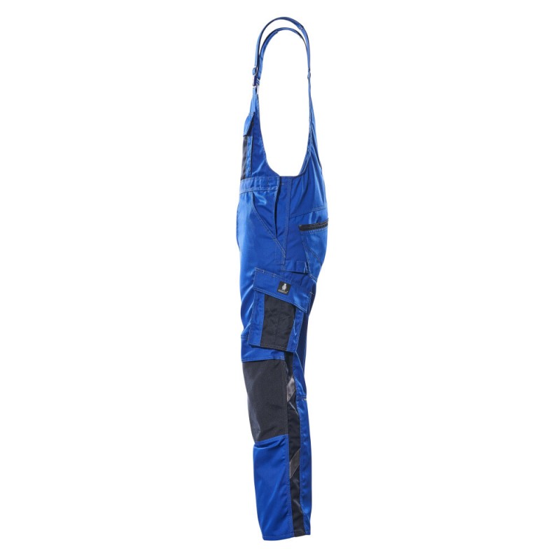 Mascot Safe Unique Augsburg Bib & Brace With Kneepad Pockets - Royal/dark Navy