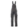 Mascot Safe Unique Augsburg Bib & Brace With Kneepad Pockets - Dark Anthracite/black