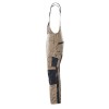 Mascot Safe Unique Augsburg Bib & Brace With Kneepad Pockets - Light Khaki/black