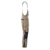 Mascot Safe Unique Augsburg Bib & Brace With Kneepad Pockets - Light Khaki/black