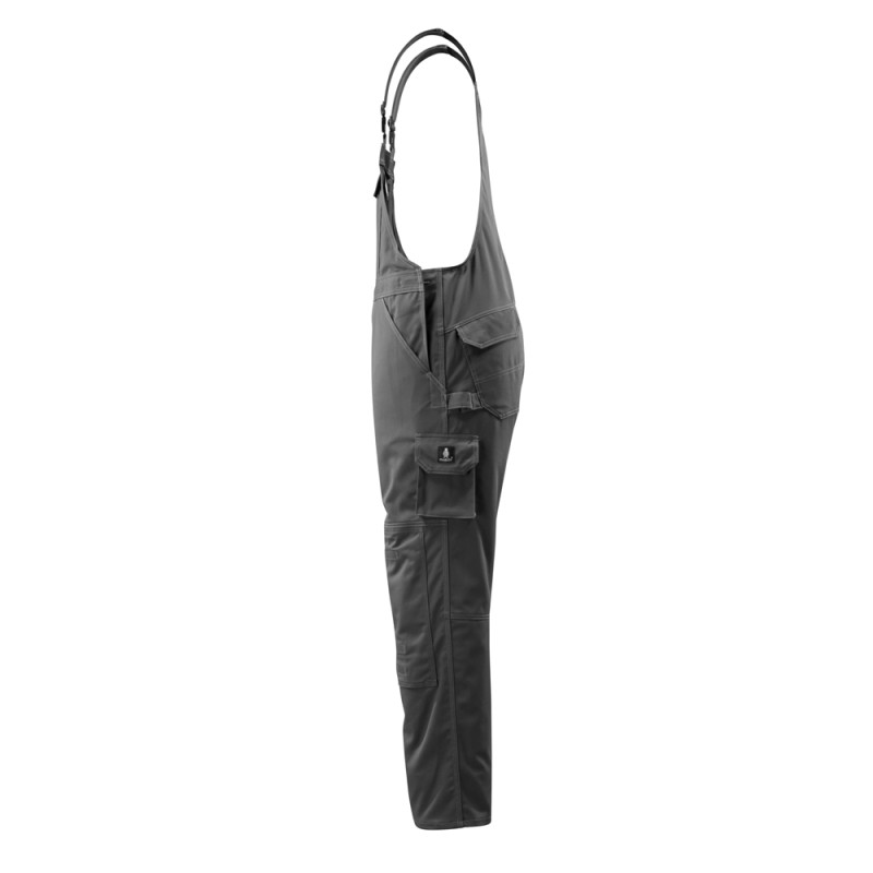 Mascot Industry Lowell Bib & Brace With Kneepad Pockets - Dark Anthracite