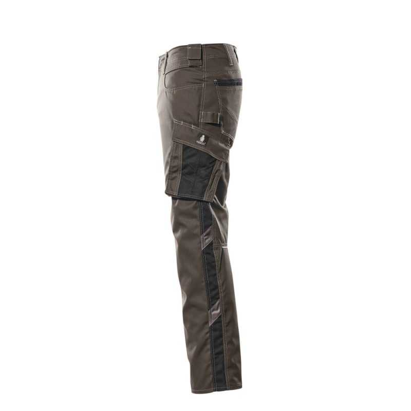 Mascot Unique 12579 Trousers With Thigh Pockets Dark Anthracite Black