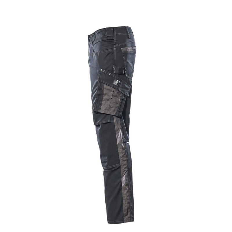 Mascot Unique 12679 Trousers With Kneepad Pockets Black Dark Anthracite