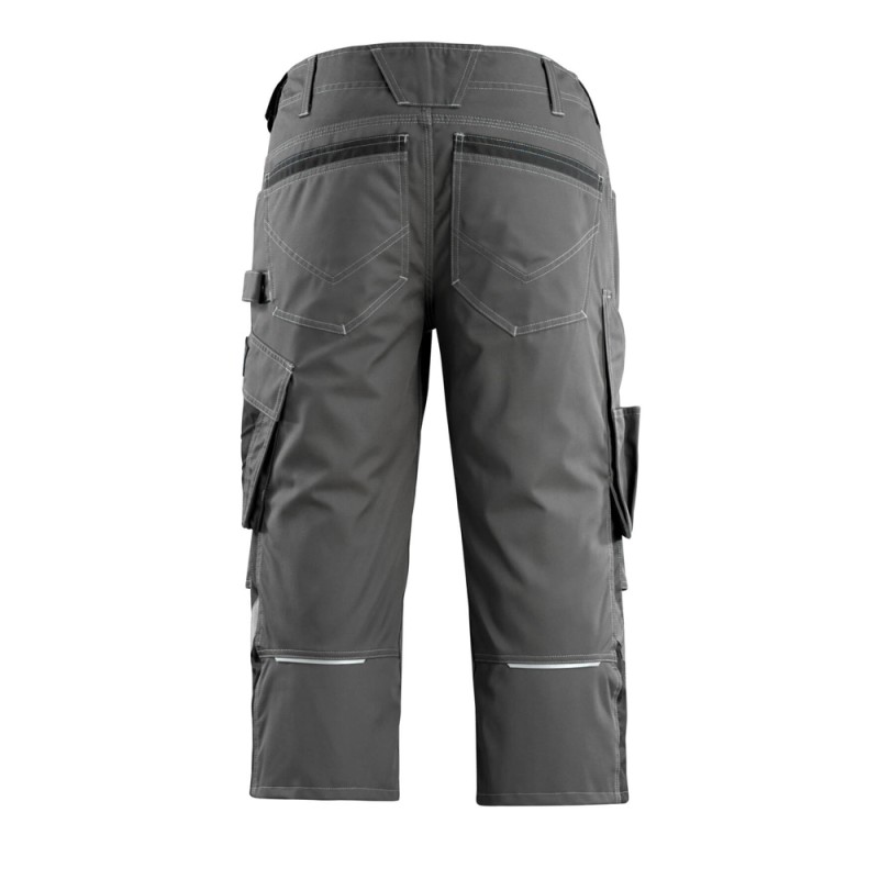 Mascot Safe Unique Altona 3/4 Length Pants With Kneepad Pockets - Dark Anthracite/black