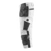 Mascot Safe Unique Lindau 3/4 Length Pants With Kneepad Pockets And Holster Pockets - White/dark Anthracite