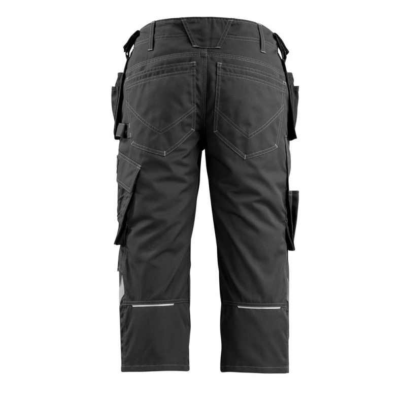 Mascot Safe Unique Lindau 3/4 Length Pants With Kneepad Pockets And Holster Pockets - Black