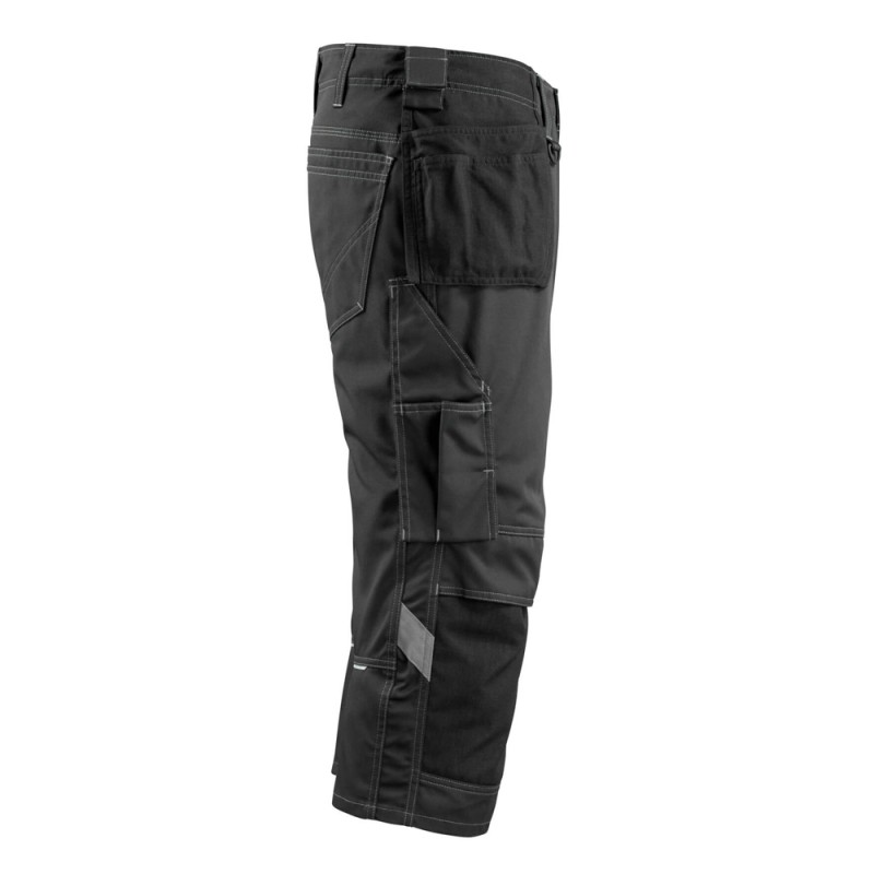 Mascot Safe Unique Lindau 3/4 Length Pants With Kneepad Pockets And Holster Pockets - Black