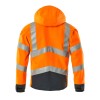 Mascot Blackpool Safe Supreme 15502 Softshell Jacket Water Repellent Orange Dark Navy Class 3