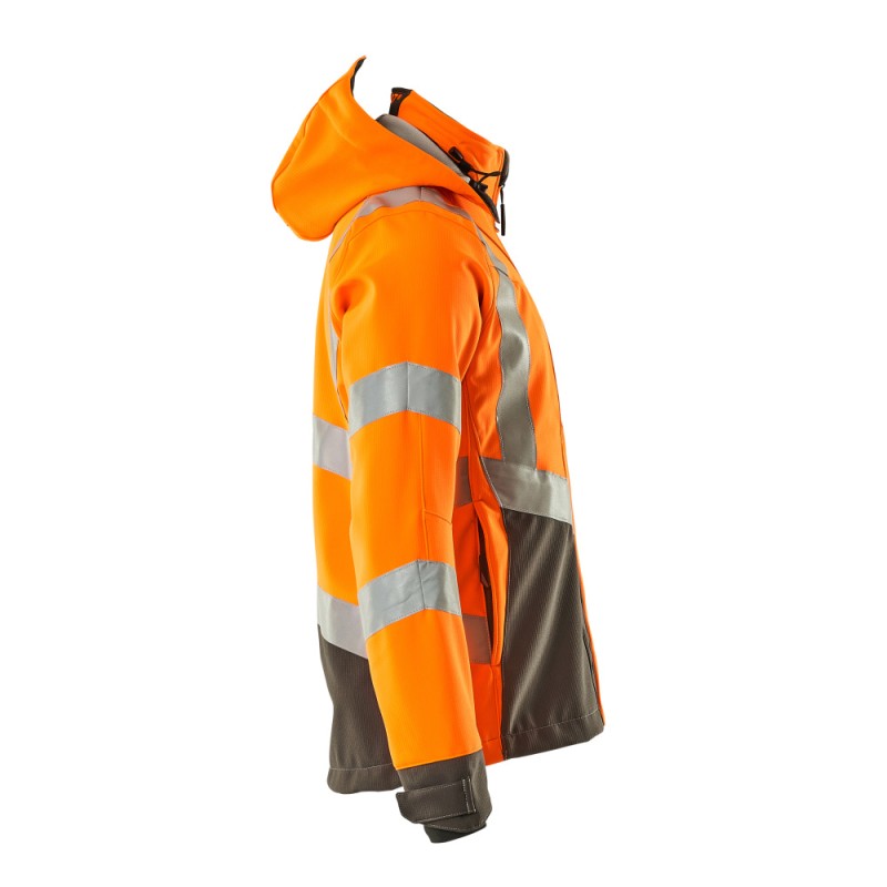 Mascot Blackpool Safe Supreme 15502 Softshell Jacket Water Repellent Orange Dark Anthracite Class 3