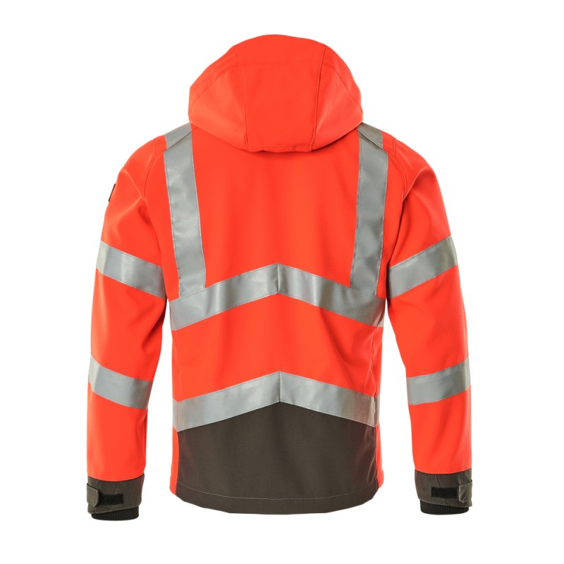 Mascot Blackpool Safe Supreme 15502 Softshell Jacket Water Repellent Red Dark Anthracite Class 3