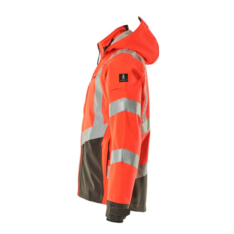 Mascot Blackpool Safe Supreme 15502 Softshell Jacket Water Repellent Red Dark Anthracite Class 3