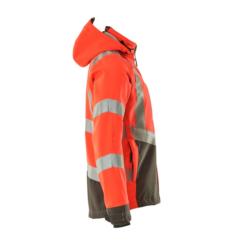 Mascot Blackpool Safe Supreme 15502 Softshell Jacket Water Repellent Red Dark Anthracite Class 3