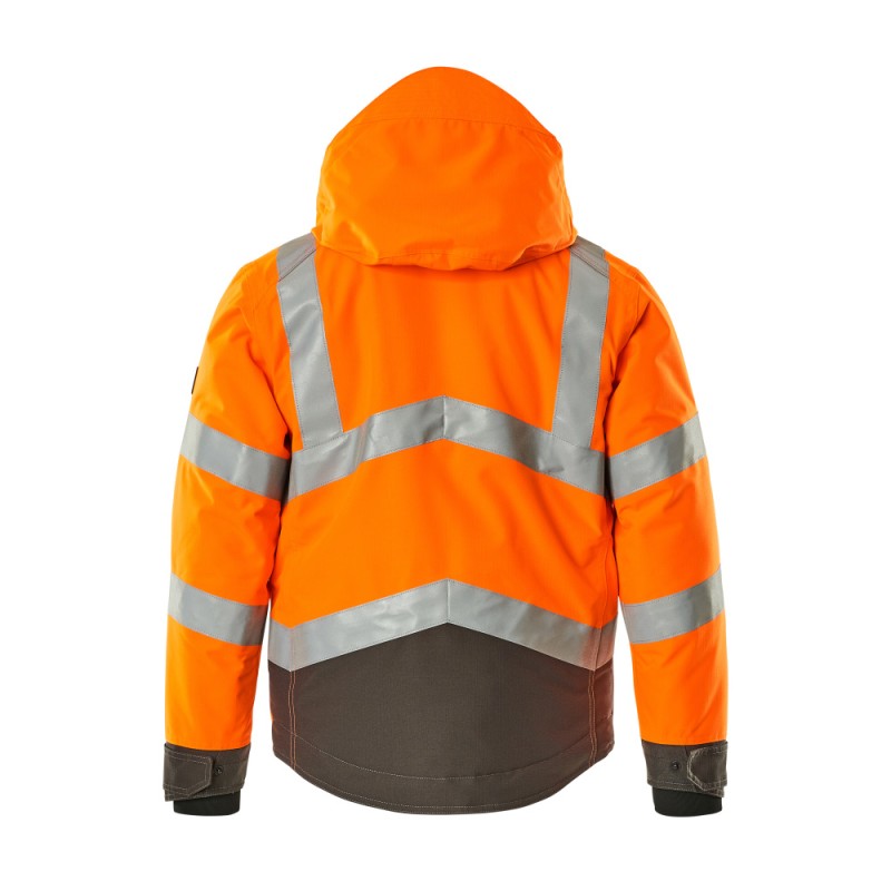 Mascot Hastings Safe Supreme 15535 Winter Jacket Waterproof Orange Dark Anthracite - Class 3