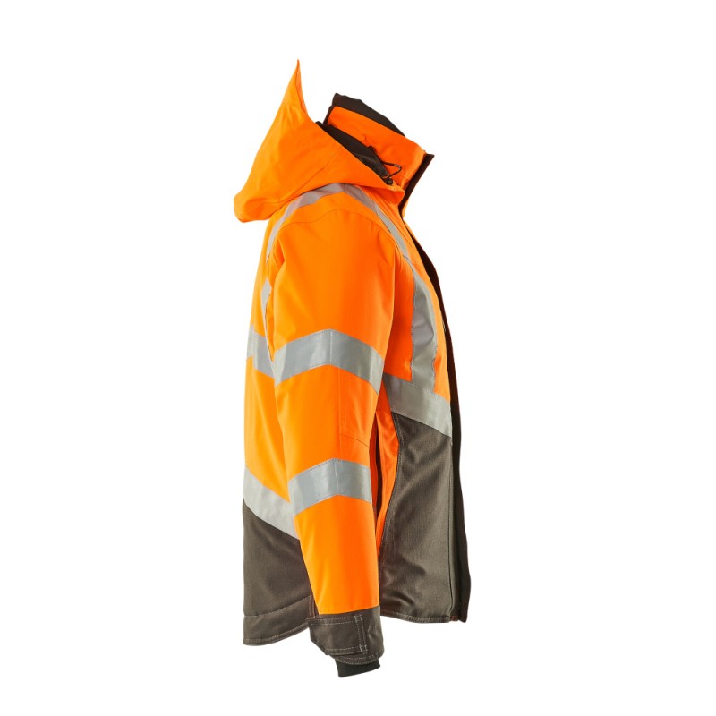 Mascot Hastings Safe Supreme 15535 Winter Jacket Waterproof Orange Dark Anthracite - Class 3