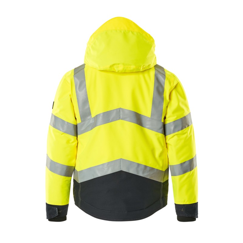 Mascot Hastings Safe Supreme 15535 Winter Jacket Waterproof Yellow Dark Navy - Class 3