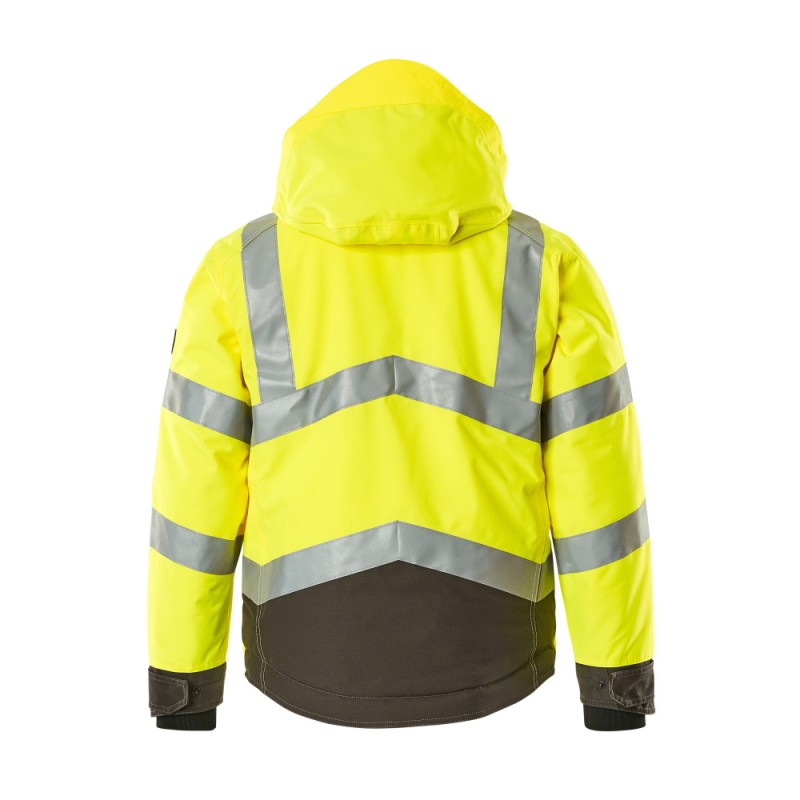 Mascot Hastings Safe Supreme 15535 Winter Jacket Waterproof Yellow Dark Anthracite - Class 3