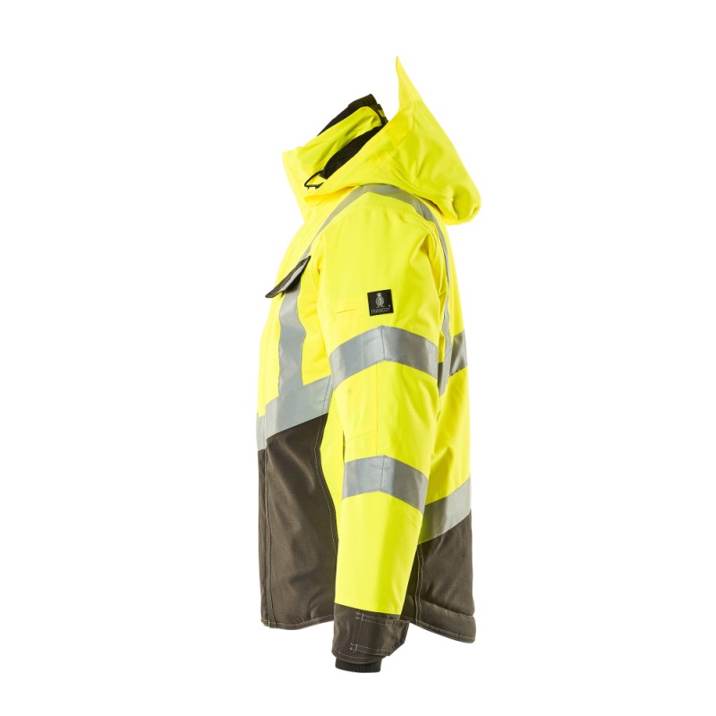Mascot Hastings Safe Supreme 15535 Winter Jacket Waterproof Yellow Dark Anthracite - Class 3