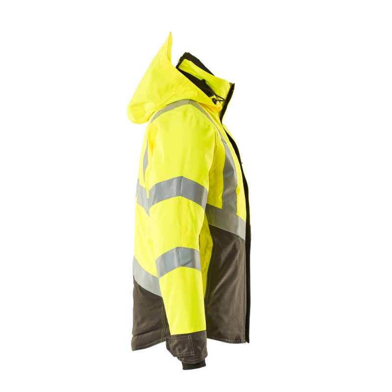 Mascot Hastings Safe Supreme 15535 Winter Jacket Waterproof Yellow Dark Anthracite - Class 3