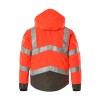 Mascot Hastings Safe Supreme 15535 Winter Jacket Waterproof Red Dark Anthracite- Class 3
