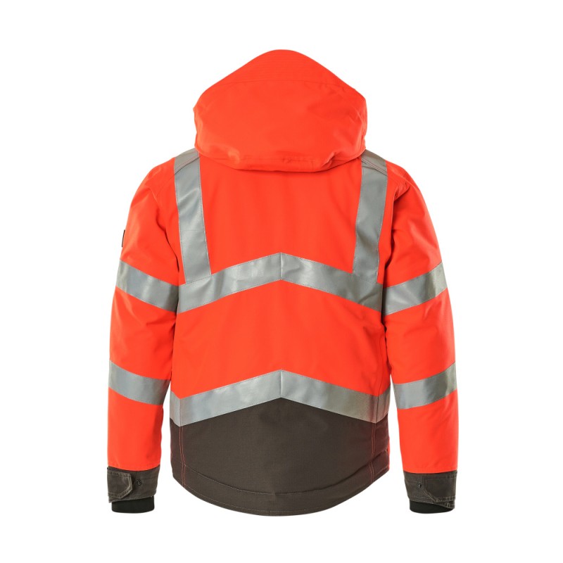 Mascot Hastings Safe Supreme 15535 Winter Jacket Waterproof Red Dark Anthracite- Class 3