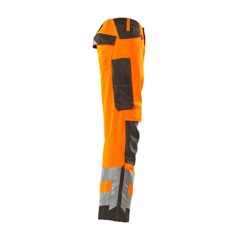 Mascot Kendal Safe Supreme 15579 Trousers With Kneepad Pockets Orange Dark Anthracite