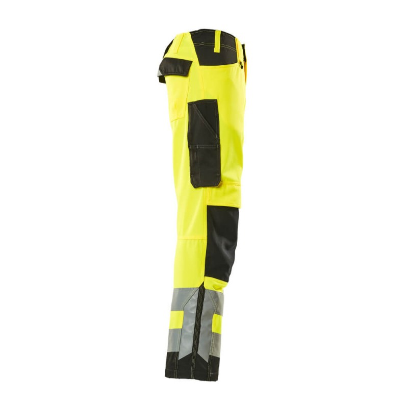 Mascot Kendal Safe Supreme 15579 Trousers With Kneepad Pockets Yellow Black