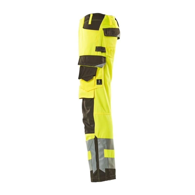 Mascot Kendal Safe Supreme 15579 Trousers With Kneepad Pockets Yellow Dark Anthracite