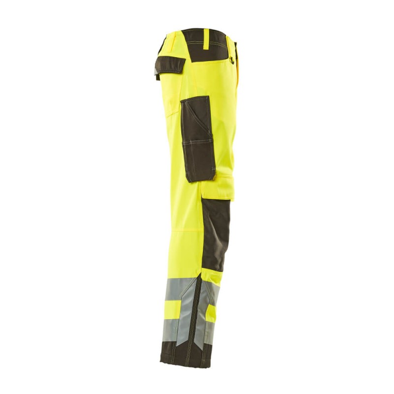 Mascot Kendal Safe Supreme 15579 Trousers With Kneepad Pockets Yellow Dark Anthracite