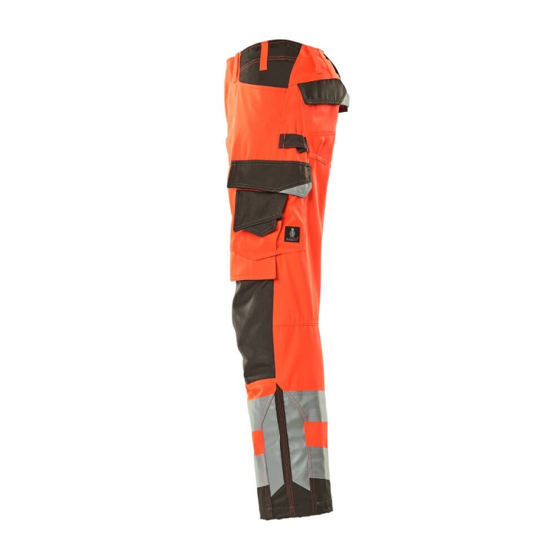 Mascot Kendal Safe Supreme 15579 Trousers With Kneepad Pockets Red Dark Anthracite