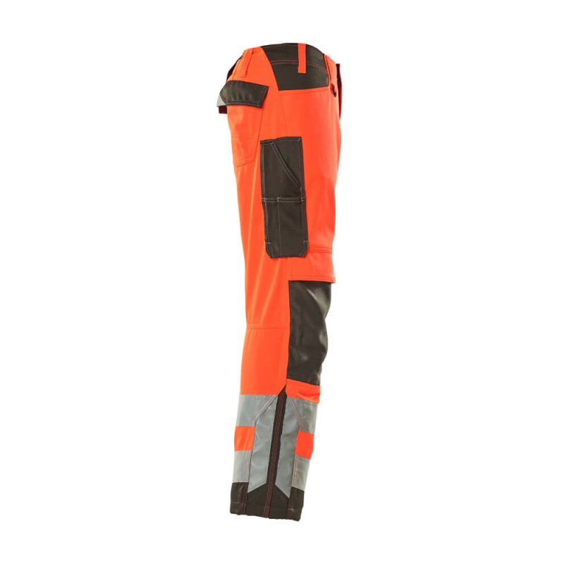 Mascot Kendal Safe Supreme 15579 Trousers With Kneepad Pockets Red Dark Anthracite