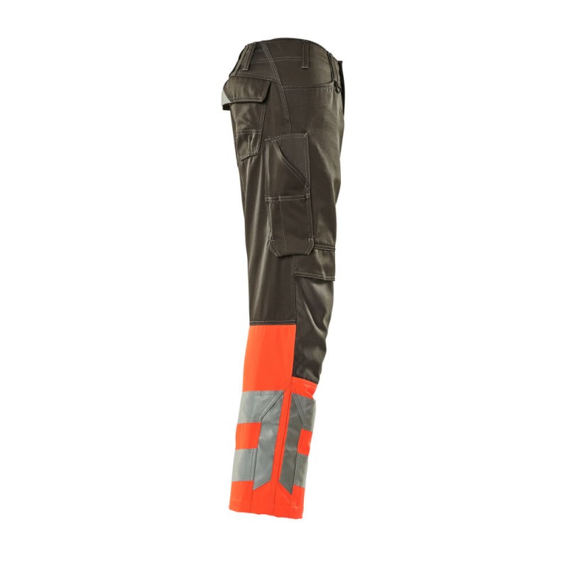Mascot Leeds Safe Supreme 15679 Trousers With Kneepad Pockets Dark Anthracite Red