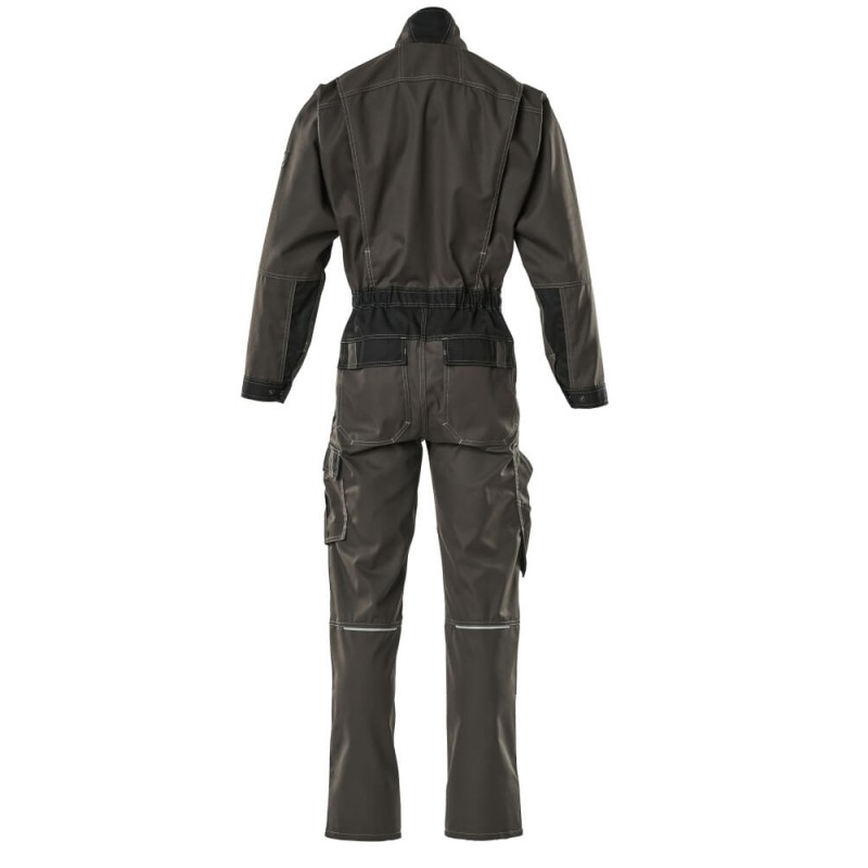 Mascot Light Boilersuit With Kneepad Pockets Dark Anthracite Black