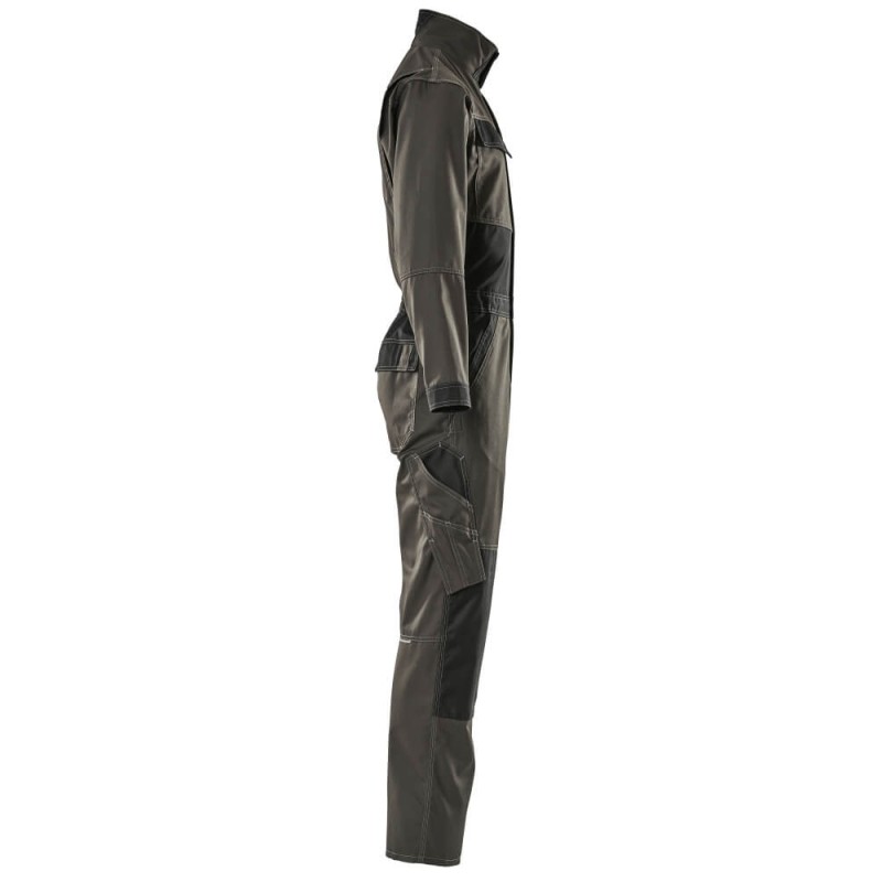 Mascot Light Boilersuit With Kneepad Pockets Dark Anthracite Black