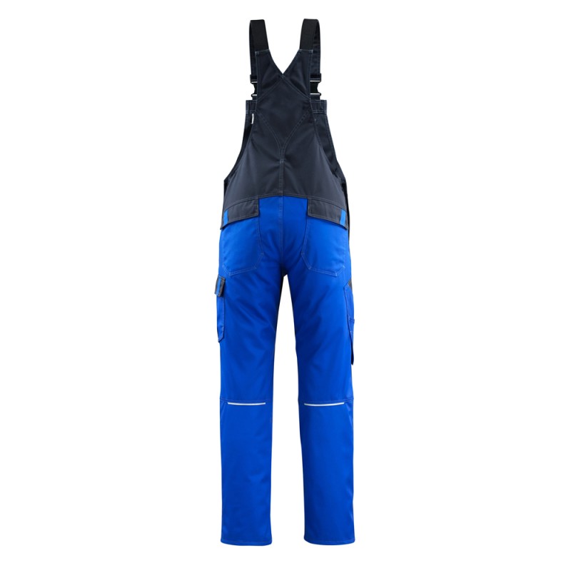 Mascot Light Bib & Brace With Kneepad Pockets - Royal/dark Navy