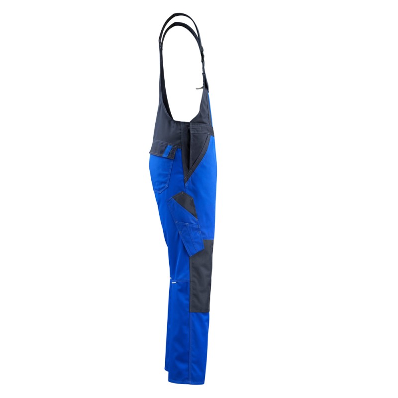 Mascot Light Bib & Brace With Kneepad Pockets - Royal/dark Navy