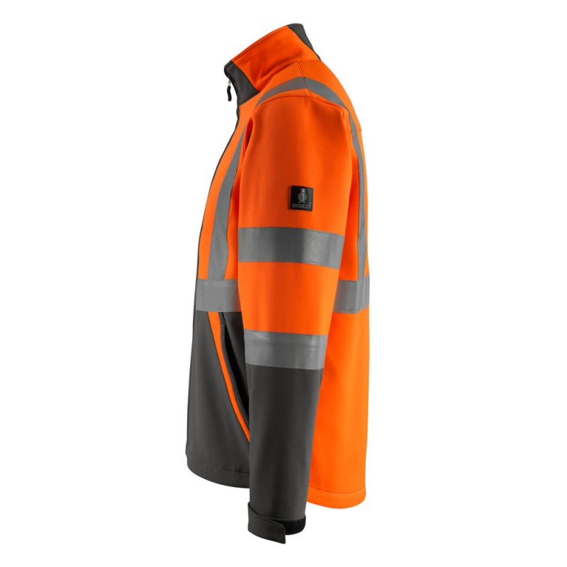 Mascot Kiama Safe Light 15902 Softshell Jacket Orange Dark Anthracite Class 2