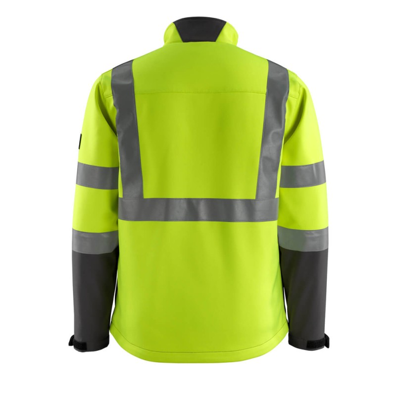 Mascot Kiama Safe Light 15902 Softshell Jacket Yellow Dark Anthracite Class 2
