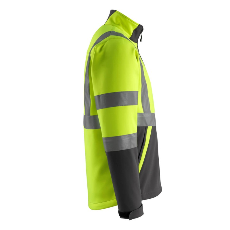 Mascot Kiama Safe Light 15902 Softshell Jacket Yellow Dark Anthracite Class 2