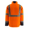 Mascot Penrith Safe Light 15935 Winter Jacket Water Repellent Orange Dark Navy Class 3