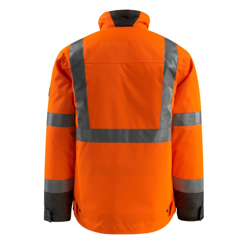 Mascot Penrith Safe Light 15935 Winter Jacket Water Repellent Orange Dark Anthracite Class 3
