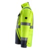 Mascot Penrith Safe Light 15935 Winter Jacket Water Repellent Yellow Dark Navy Class 3