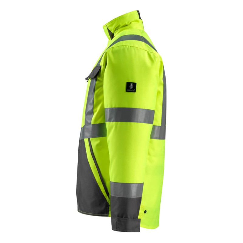 Mascot Penrith Safe Light 15935 Winter Jacket Water Repellent Yellow Dark Anthracite Class 3