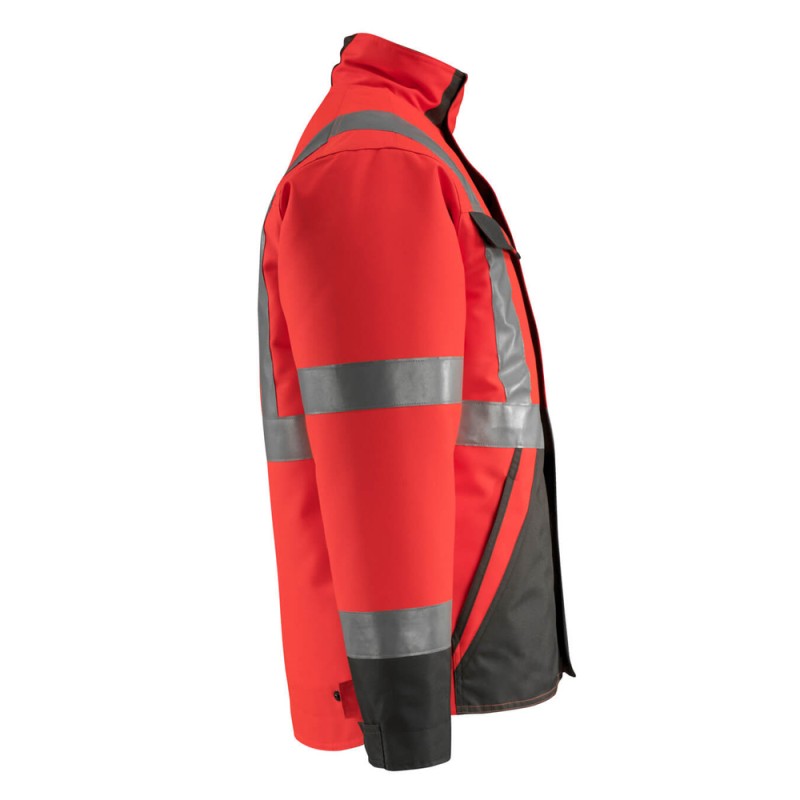 Mascot Penrith Safe Light 15935 Winter Jacket Water Repellent Red Dark Anthracite Class 3