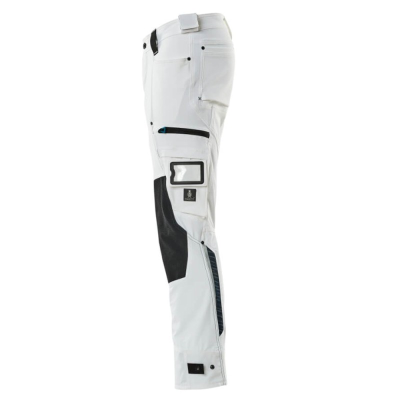 Mascot Advanced 17079 Pants With Kneepad Pockets White