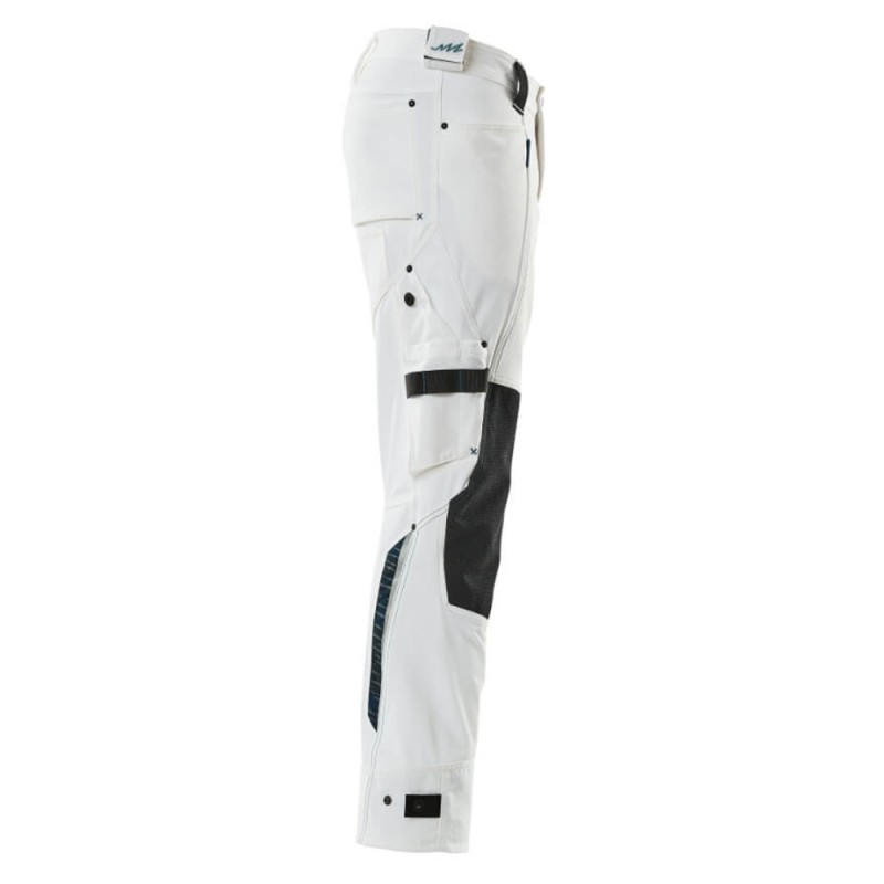 Mascot Advanced 17079 Pants With Kneepad Pockets White